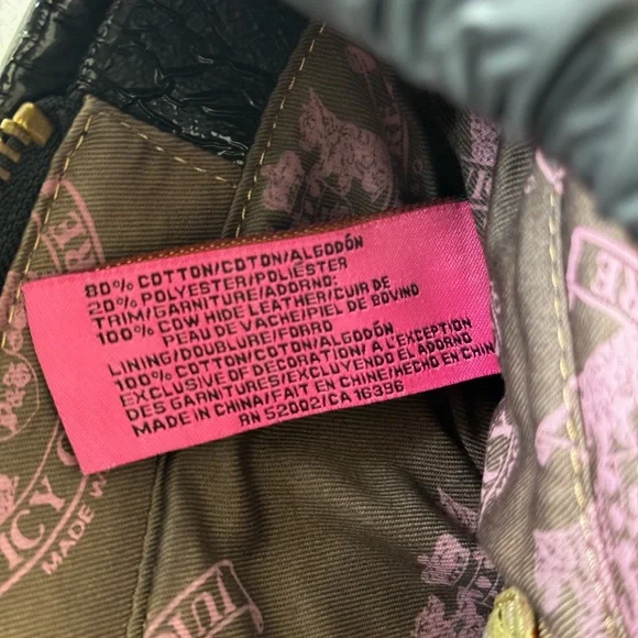 3 HR SALE 🚨 2002 XL Juicy Couture Black Scottie Tote - Picture 6 of 12